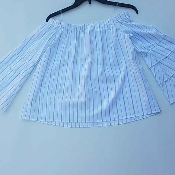 Banana Lemon Tops - ⚡🎈➡️Banana Lemon Cold Shoulder Ruffle Bell Top